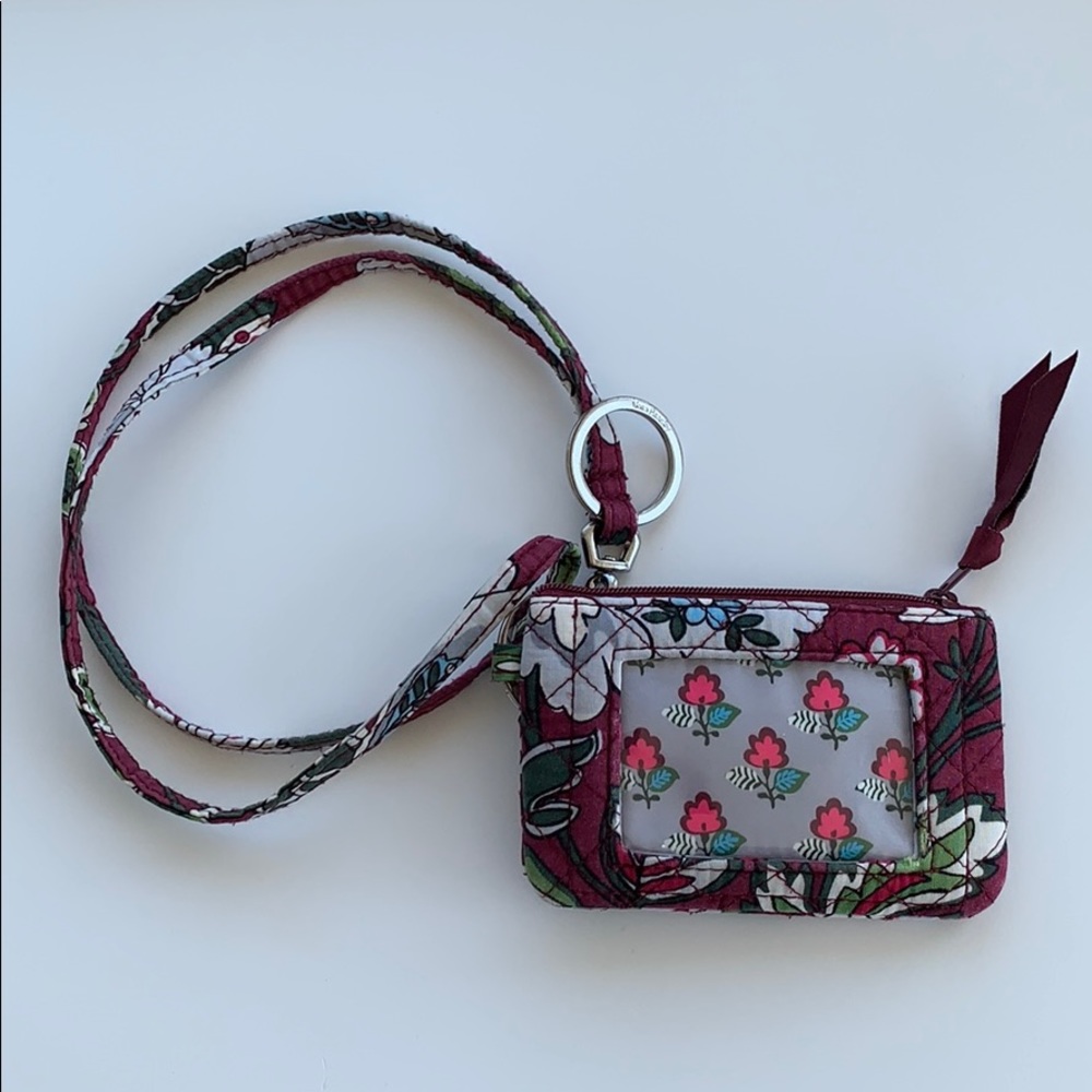 Vera Bradley small wallet with lanyard